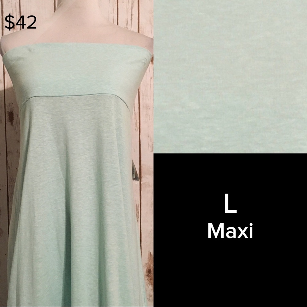 Solid Blue Maxi